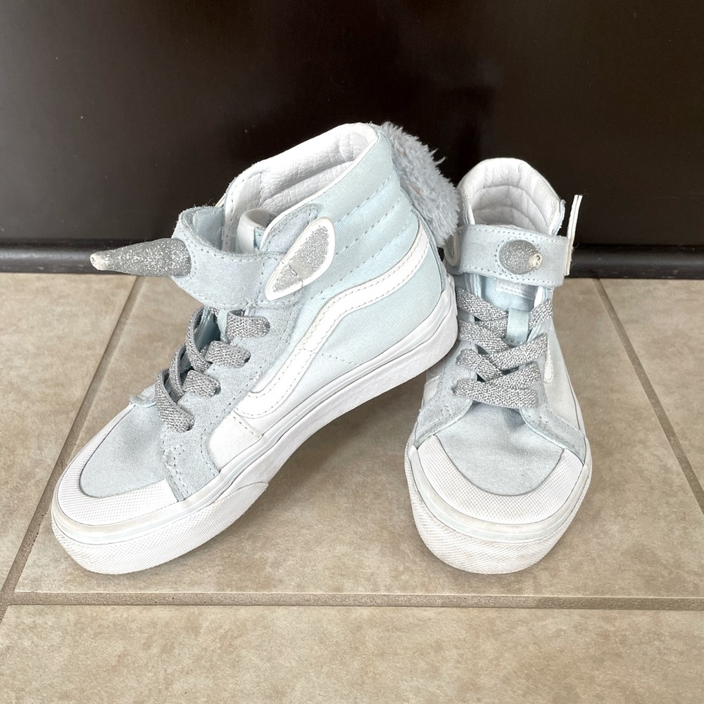 Vans Unicorn Sneakers Sk-8 hi reissue for girls, size 12.5 US.